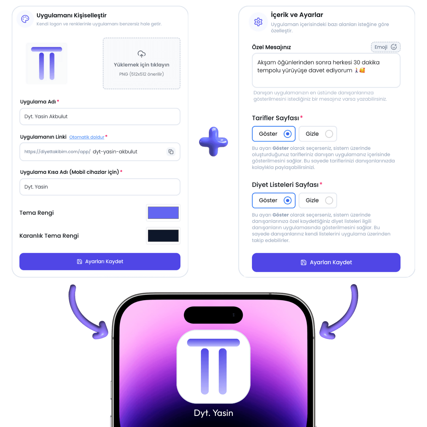 Tema ve marka özelleştirme